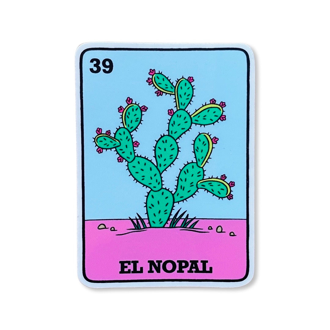 El Nopal Loteria sticker.