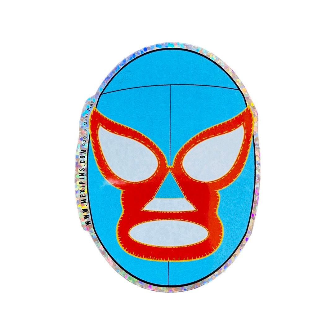 Nacho libre mask sticker.
