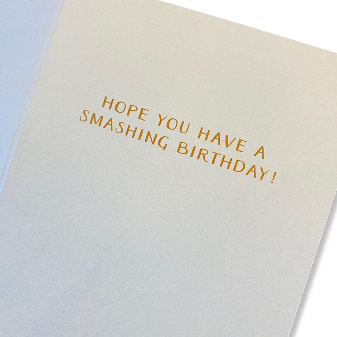 Inside Smack That Ass card reads, "Hope you have a smashing birthday!"
