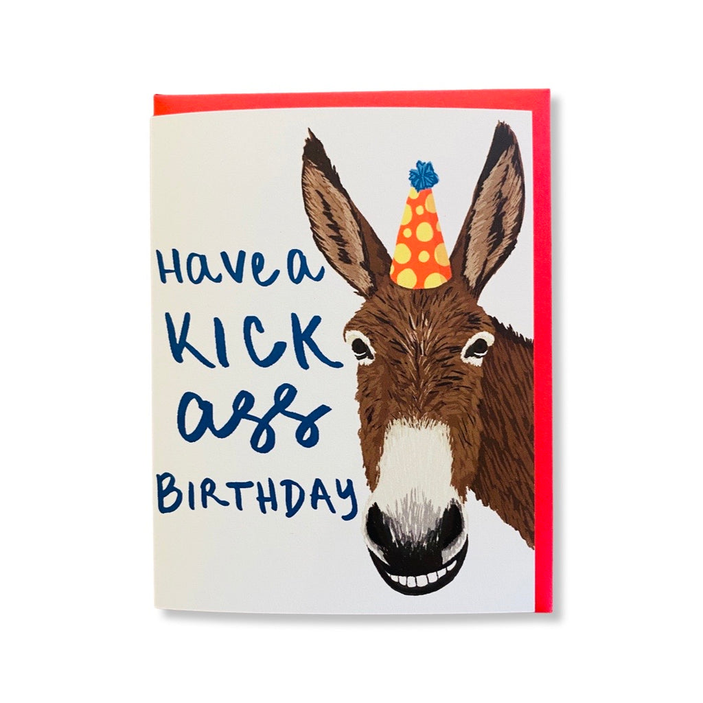 Kickboxing Birthday Card Have a Kick Ass Birthday Female -  Portugal