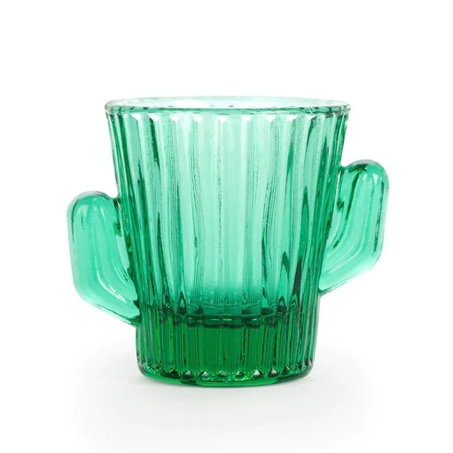 Green cactus shot glass. 