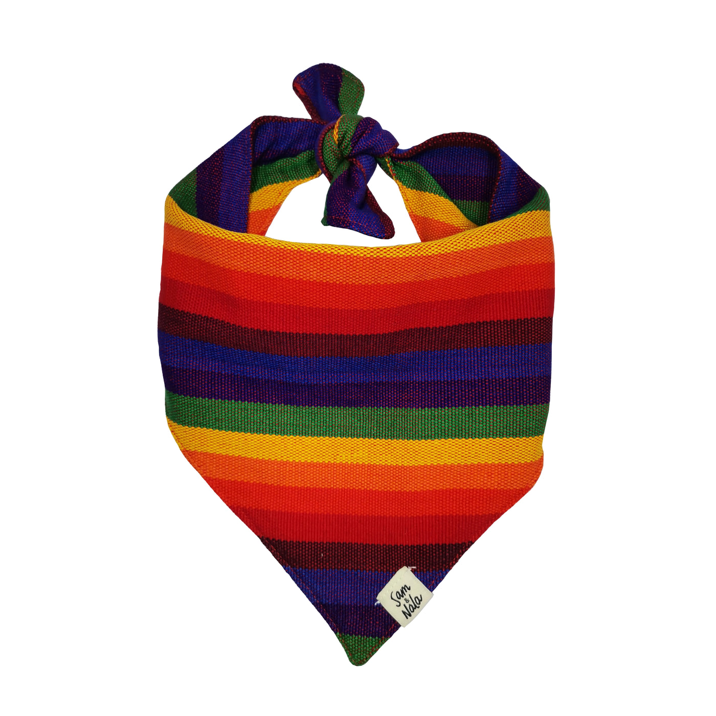 Rainbow dog bandana.